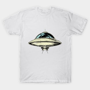 Retro Flying Saucer T-Shirt